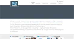 Desktop Screenshot of mcbiomedica.com